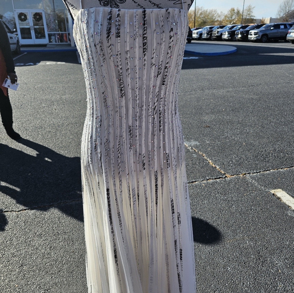Cache White Stoned Dress